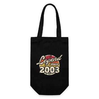 Légende depuis 2003 Idée cadeau 18ème anniversaire - Sac à bouteille - noir - Devant