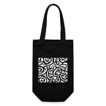 Dessins de tatouage tribal polynésien Maori Samoan, etc. - Sac à bouteille - noir - Devant