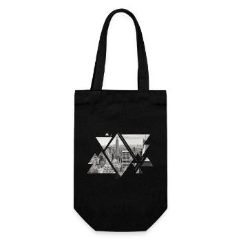 New York City NYC USA America Skyline City - Gift Bag for Bottles - black - Front