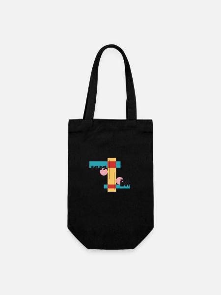 bauhaus 1919 - Geschenkbeutel für Flaschen - Schwarz