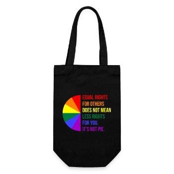 Equal Rights For Others II - Gift Bag for Bottles - black - Front