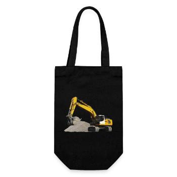 Bagger - Geschenkbeutel für Flaschen - Schwarz - Vorne