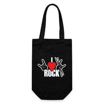 J’adore rock batteur Rock - Sac à bouteille - noir - Devant