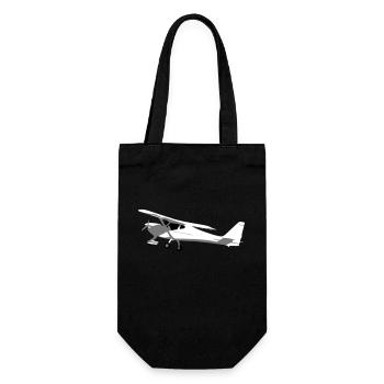 fk9 Flugzeug Pilot Flieger Ultaleichtflugzeug UL - Geschenkbeutel für Flaschen - Schwarz - Vorne