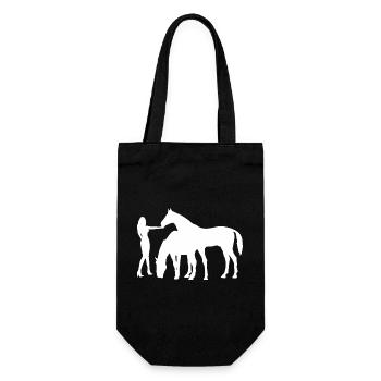 Chevaux - Sac à bouteille - noir - Devant