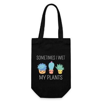 Parfois, je mouille mes plantes II - Sac à bouteille - noir - Devant