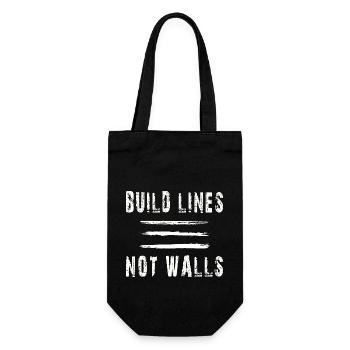 build lines not walls - Sac à bouteille - noir - Devant
