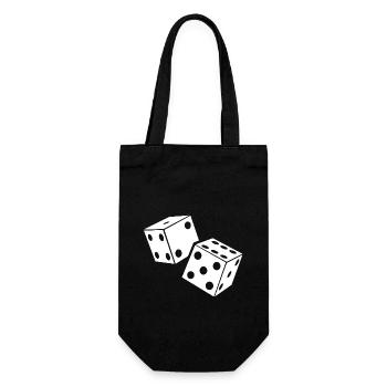 Kniffel - Gift Bag for Bottles - black - Front