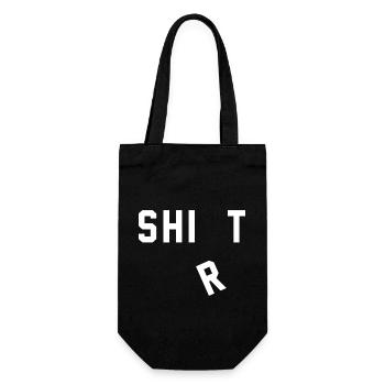 Shirt Shit - Gift Bag for Bottles - black - Front