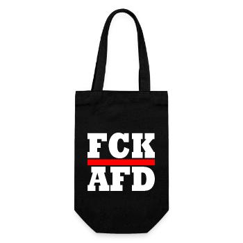 Fck afd - Gift Bag for Bottles - black - Front