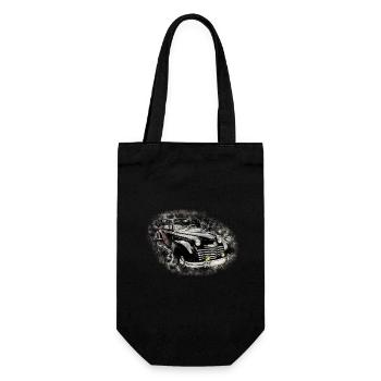 Nostalgic Old American Dream Car - Gift Bag for Bottles - black - Front