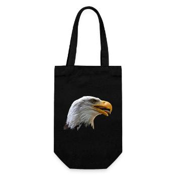 bald eagle - Gift Bag for Bottles - black - Front