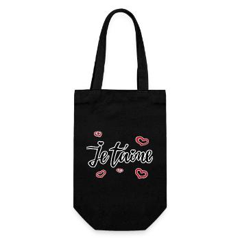 Je taime - Sac à bouteille - noir - Devant