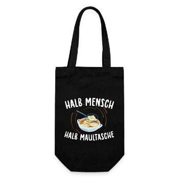 Maultaschen | Schwaben Schwabe Ländle Geschenkidee - Geschenkbeutel für Flaschen - Schwarz - Vorne