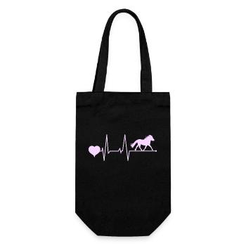Shetland Poney Battement de Coeur Rose - Sac à bouteille - noir - Devant