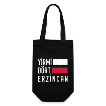 Erzincan 24 Türkei Turkiye Geschenk Urlaub TR Türk - Geschenkbeutel für Flaschen - Schwarz - Vorne