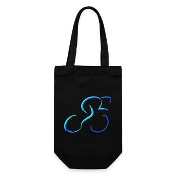 cyclist cycling bmx bike sport mountain biking hobby - Gift Bag for Bottles - black - Front