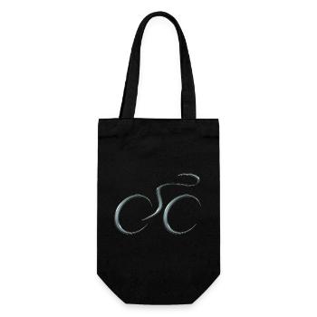 cyclist cycling bmx bike sport mountain biking hobby - Gift Bag for Bottles - black - Front