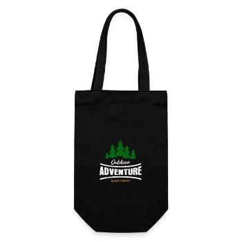 Outdoor Adventure Black Forest - Geschenkbeutel für Flaschen - Schwarz - Vorne