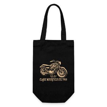 Caferacer Kawa W650 Classic Motorrad - Geschenkbeutel für Flaschen - Schwarz - Vorne