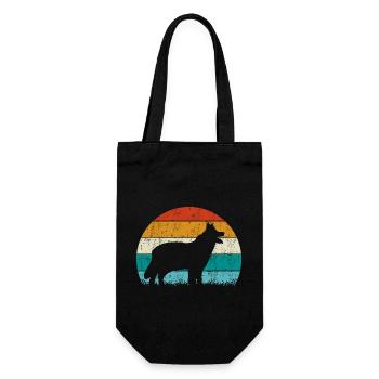 Chodsky Pes Bohemian Shepherd Retro Vintage - Gift Bag for Bottles - black - Front