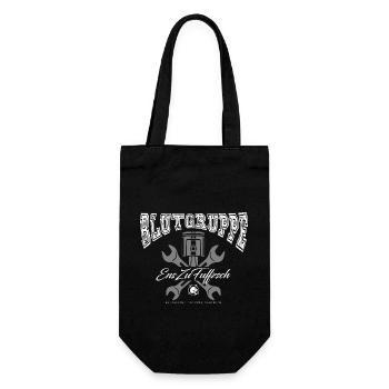 BLUTGRUPPE - EnsZuFuffzsch - 1:50 Ostalgie DDR - Geschenkbeutel für Flaschen - Schwarz - Vorne