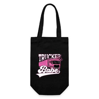TRUCKER BABE TRUCK DRIVER - Gift Bag for Bottles - black - Front
