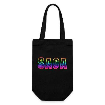 saga rs regenbogen - Geschenkbeutel für Flaschen - Schwarz - Vorne