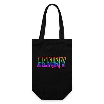 jenny rs rainbow - Gift Bag for Bottles - black - Front