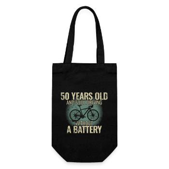 50 ans et toujours sans batterie - Sac à bouteille - noir - Devant