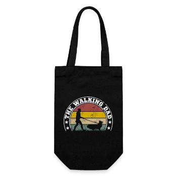 Le papa qui marche Sheltie Shetland Sheepdog - Sac à bouteille - noir - Devant