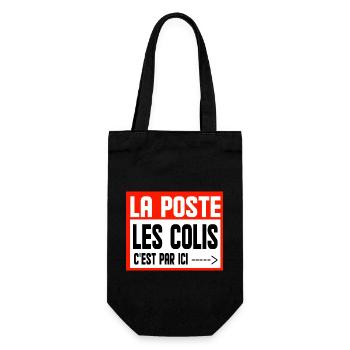 laposte les colis c'est par ici - Sac à bouteille - noir - Devant