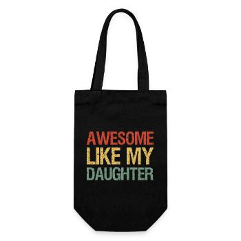 Génial comme ma fille I - Sac à bouteille - noir - Devant