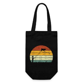 Cerf-volant volant Cerf-volant Vintage - Sac à bouteille - noir - Devant