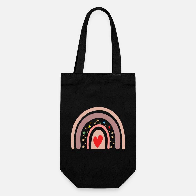 Rainbow - Gift Bag for Bottles - black
