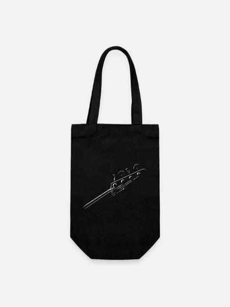 BASS GUITAR - Gift Bag for Bottles - black