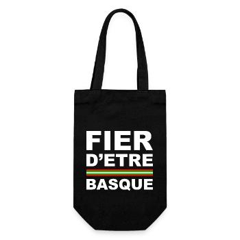 Fier d'être BASQUE - - Sac à bouteille - noir - Devant