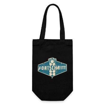 LPG - FORTSCHRITT DDR Retro IFA - Geschenkbeutel für Flaschen - Schwarz - Vorne