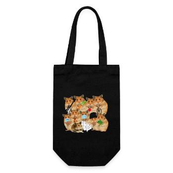 Gang de hamsters Hamsters Beaucoup - Sac à bouteille - noir - Devant