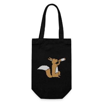 Beer-drinking squirrel - Gift Bag for Bottles - black - Front