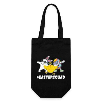 Easter Easter Easter Eggs - Gift Bag for Bottles - black - Front