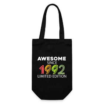 Fantastic since 1992 - born in 1992 - Gift Bag for Bottles - black - Front