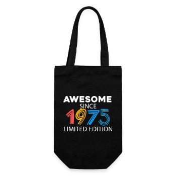 Fantastic since 1975 - born in 1975 - Gift Bag for Bottles - black - Front