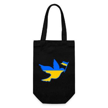Ukraine - Gift Bag for Bottles - black - Front