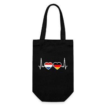 Niederlande Deutschland Niederländisch Deutsch - Geschenkbeutel für Flaschen - Schwarz - Vorne