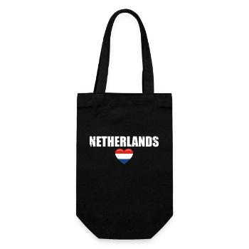 Netherlands Vintage Dutch Flag Netherlands - Gift Bag for Bottles - black - Front