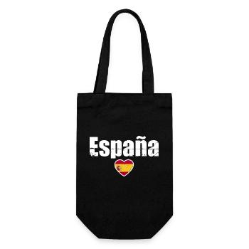 Espana Espagne Espagne Vintage Drapeau Espagnol - Sac à bouteille - noir - Devant