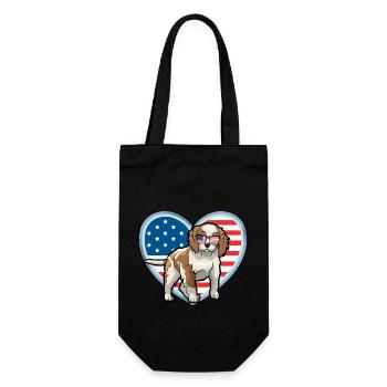 Cavalier King Charles Spaniel - Geschenkbeutel für Flaschen - Schwarz - Vorne