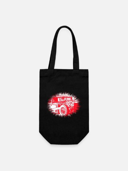 Auto - Geschenkbeutel für Flaschen - Schwarz