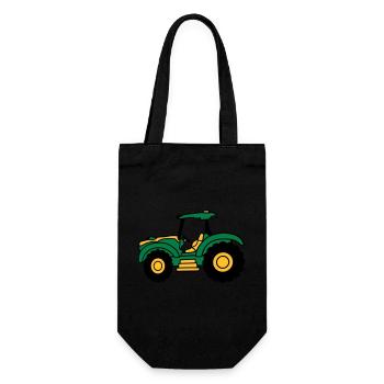Bauernhof Traktor fahren - Geschenkbeutel für Flaschen - Schwarz - Vorne